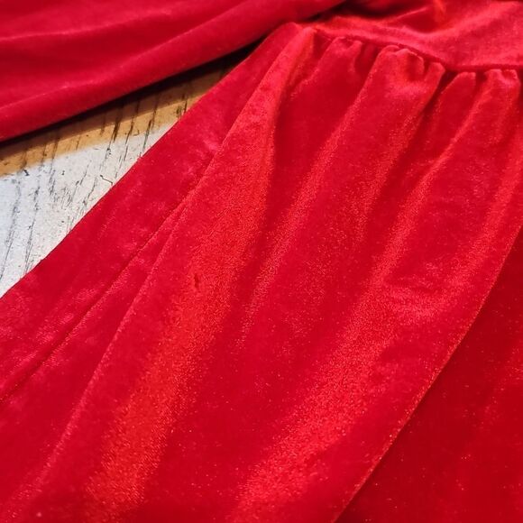 4T red long sleeve velvet dress Mud Pie - Picture 5 of 13